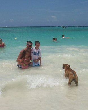 With my kids - laplaya xpuha, Mexico
