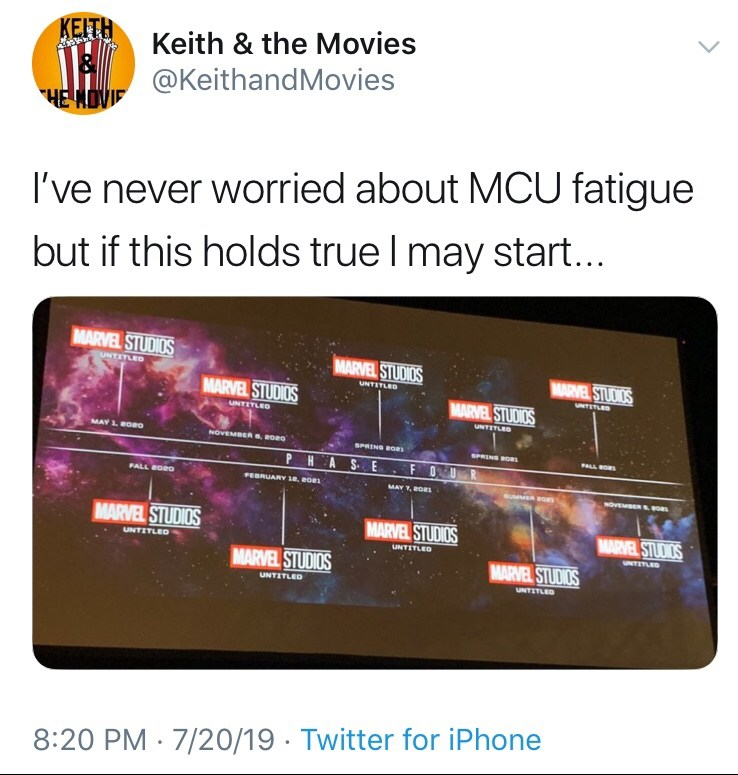 Marvel Announces Phase 4 of the MCU | Keith & the Movies